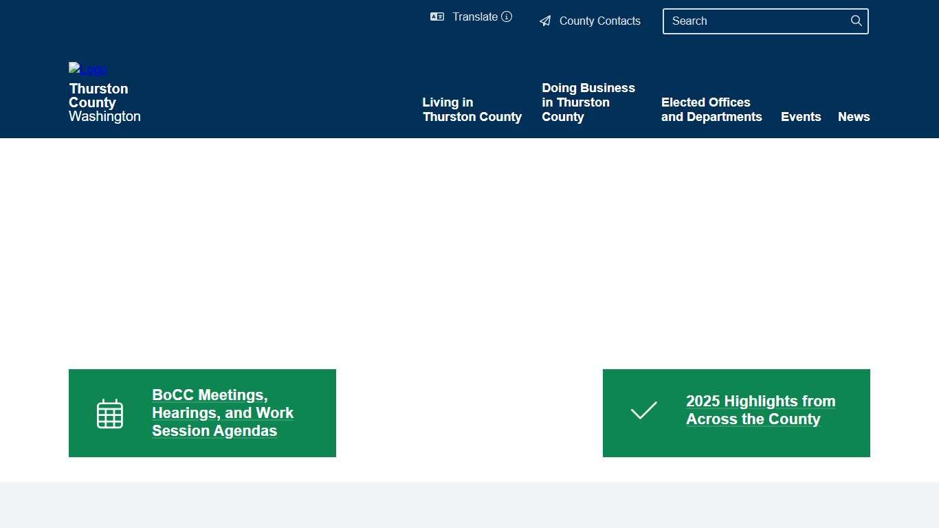 Homepage Thurston County