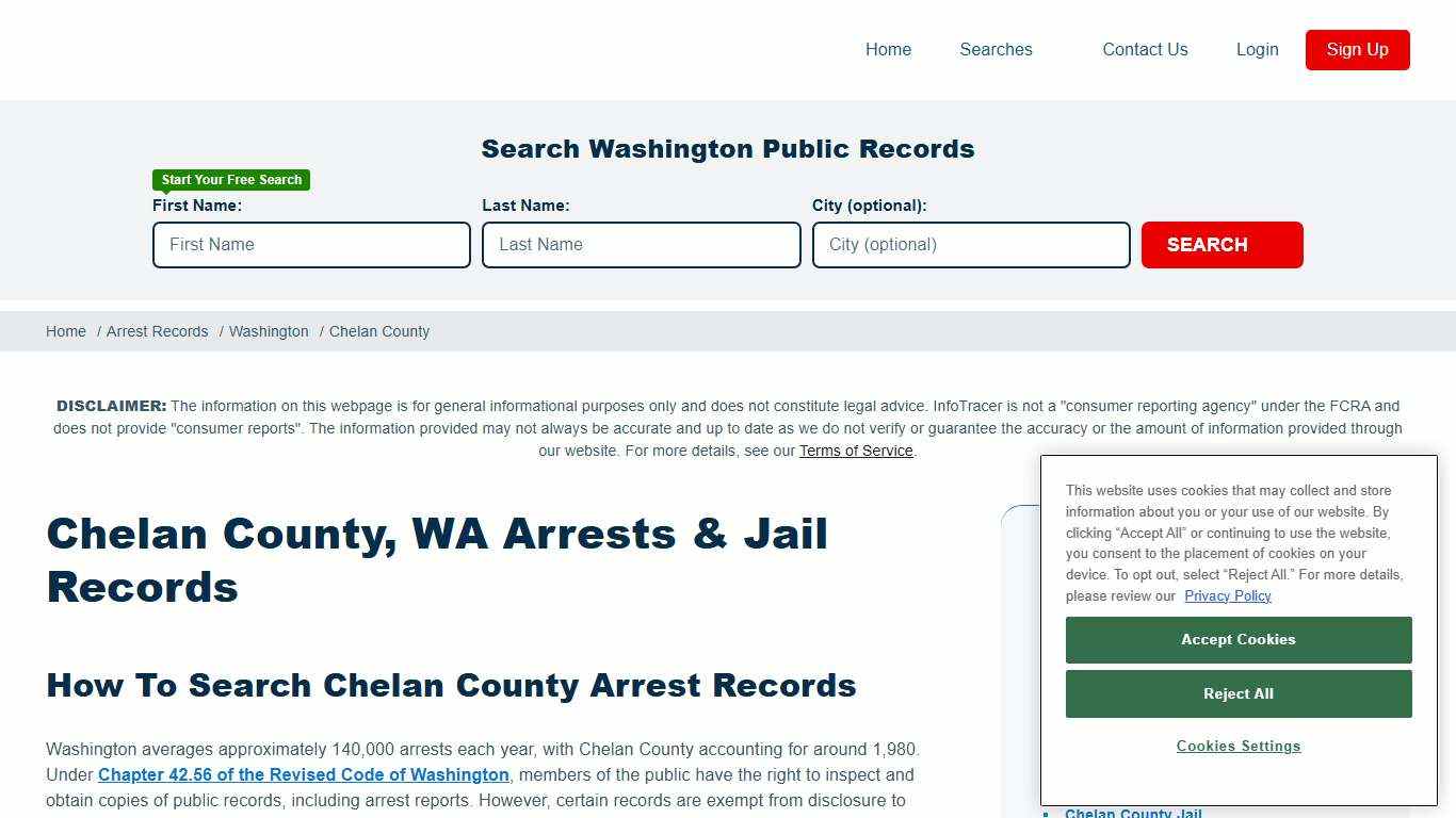 Chelan County, WA Arrests & Jail Records